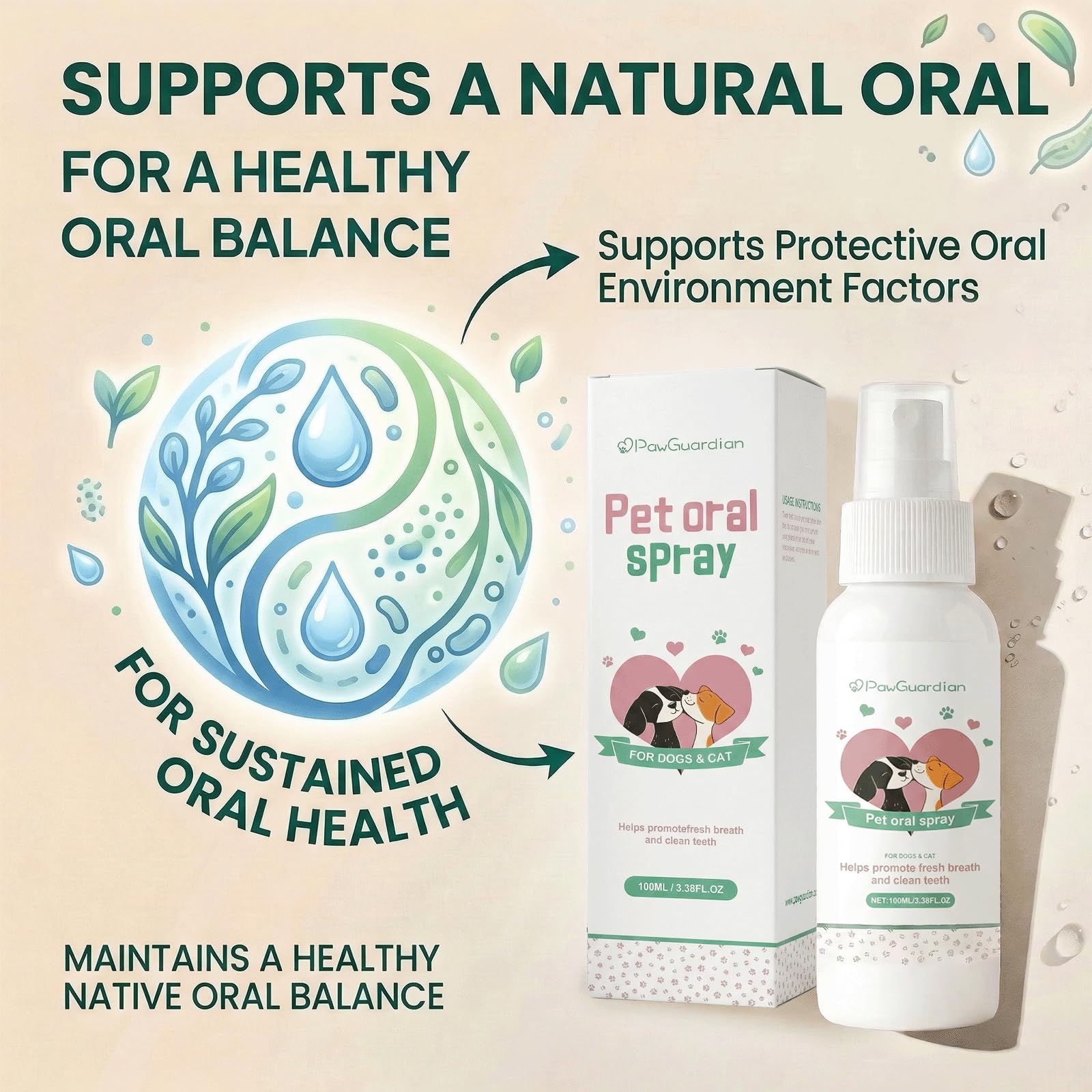Paw Guardian Calendula Green Tea Rosemary blend for gum health.