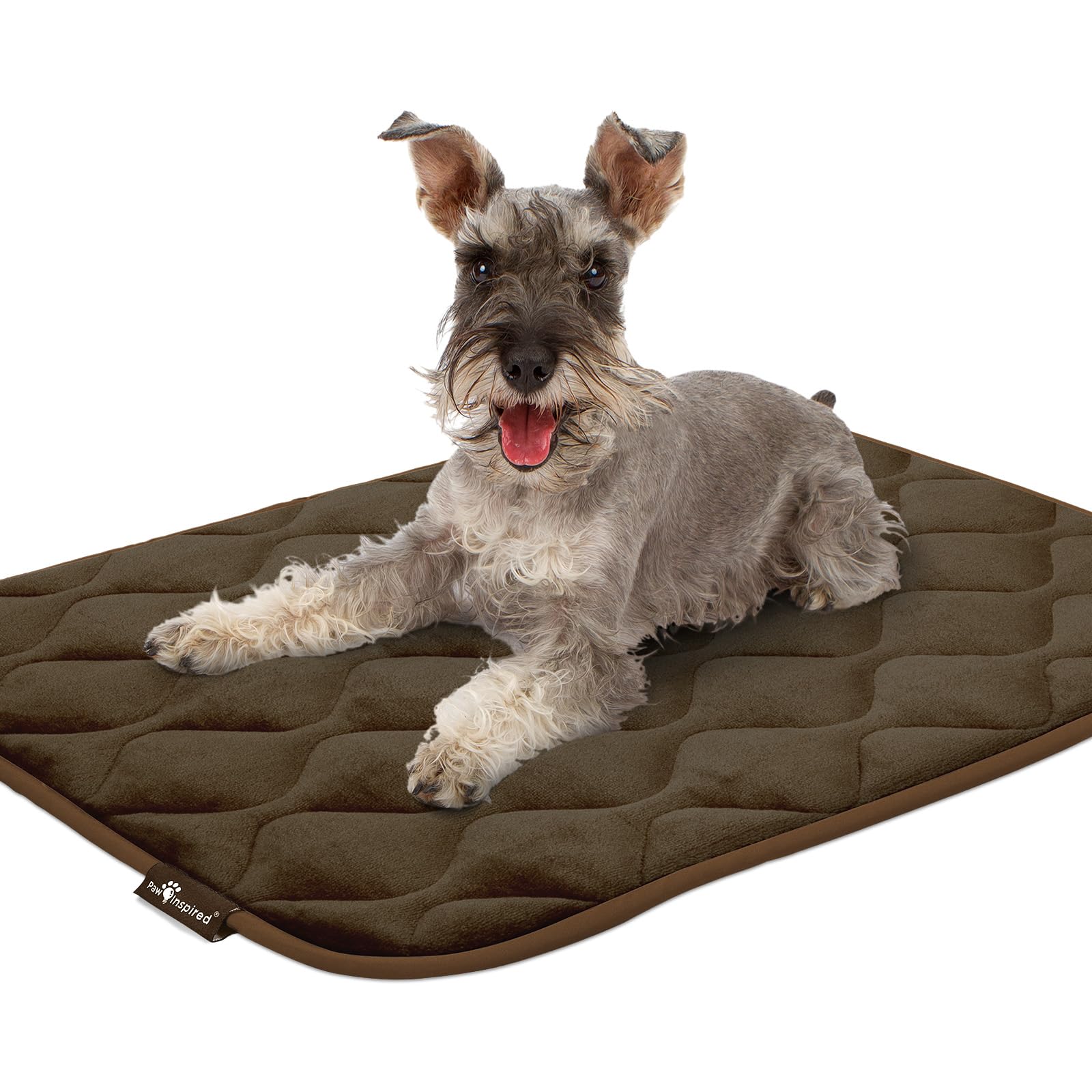 Paw Inspired machine-washable crate mat makes cleanup quick and simple