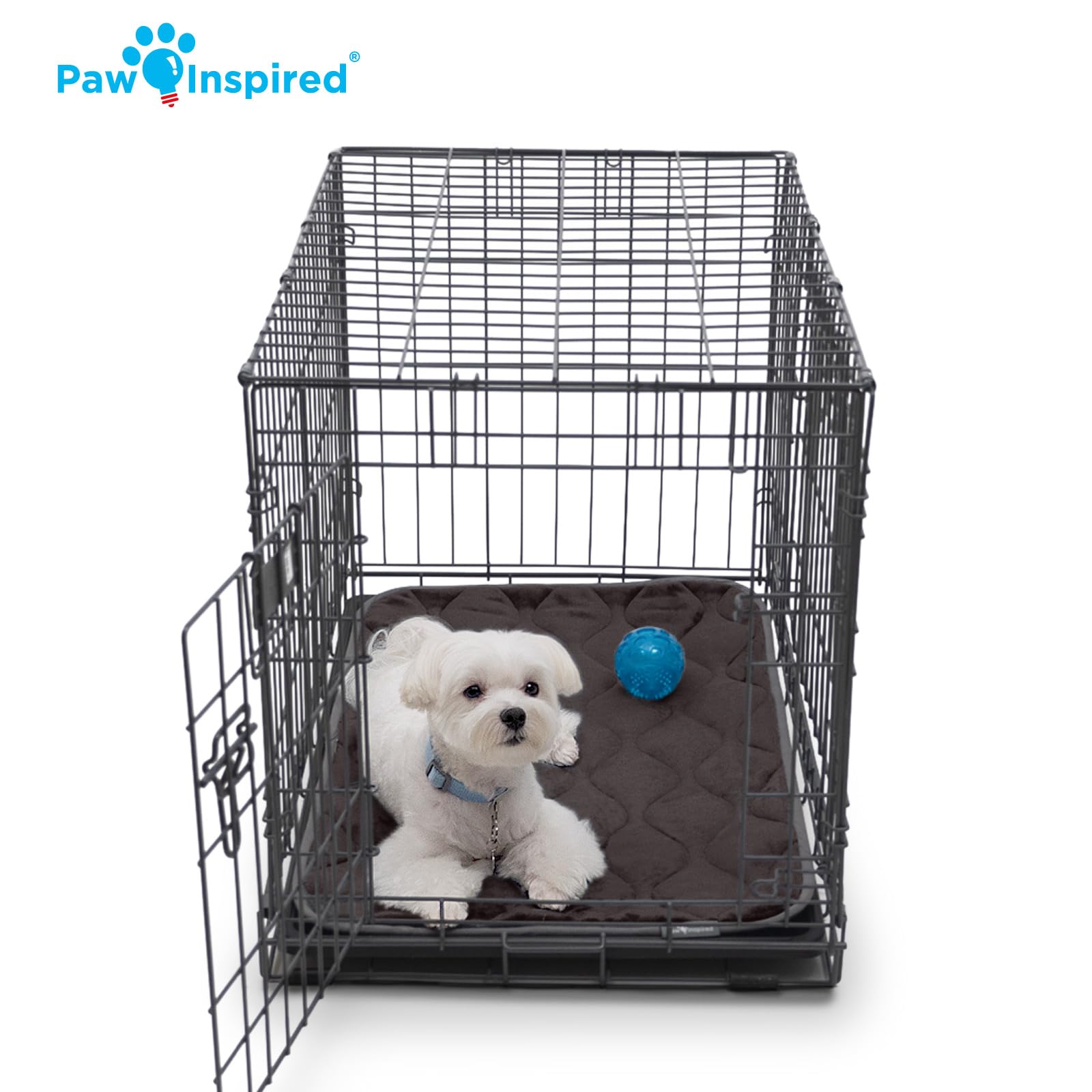Paw Inspired moisture-wicking top layer helps keep your dog dry.