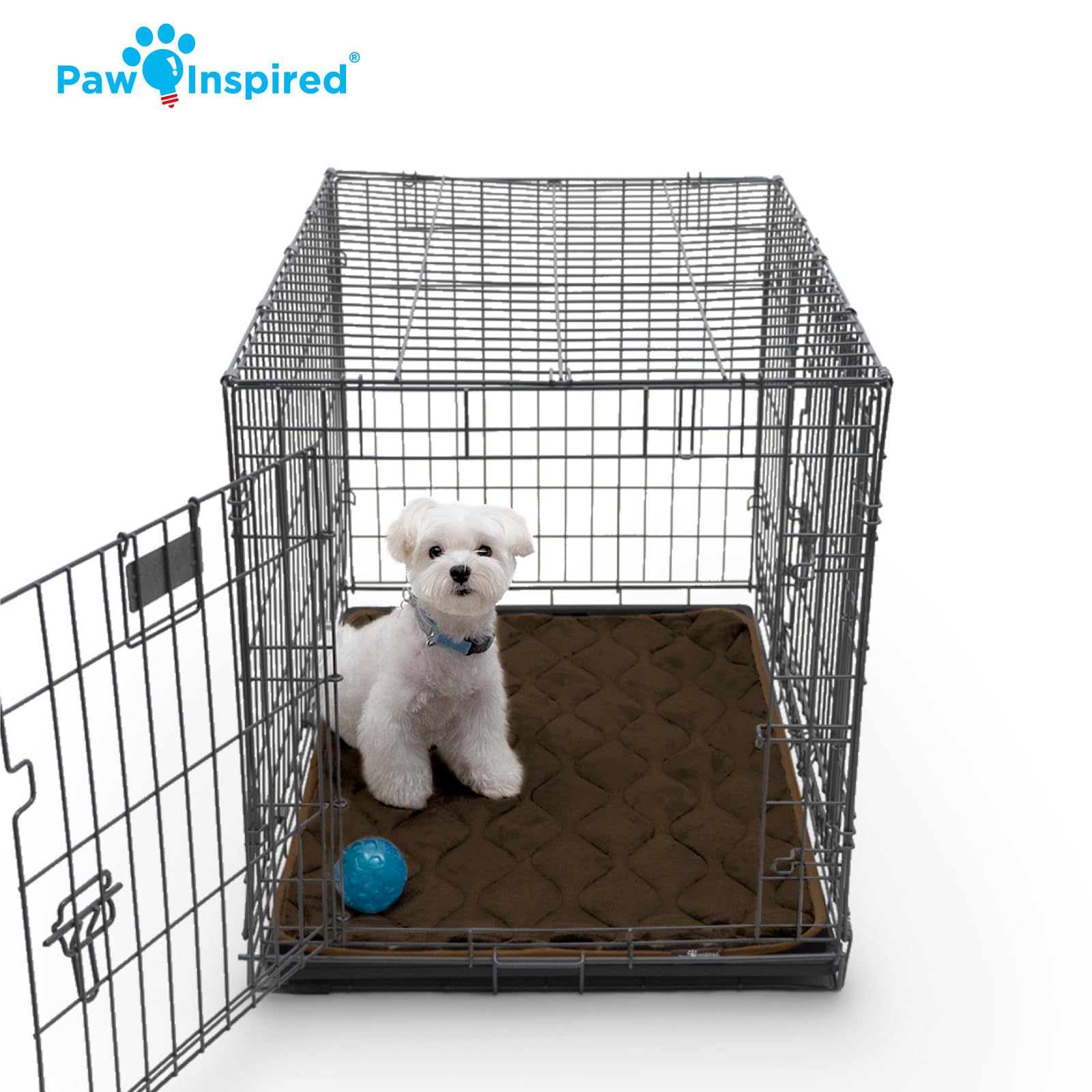 Paw Inspired perfect-fit mat suits 36-inch kennels for a snug crate setup
