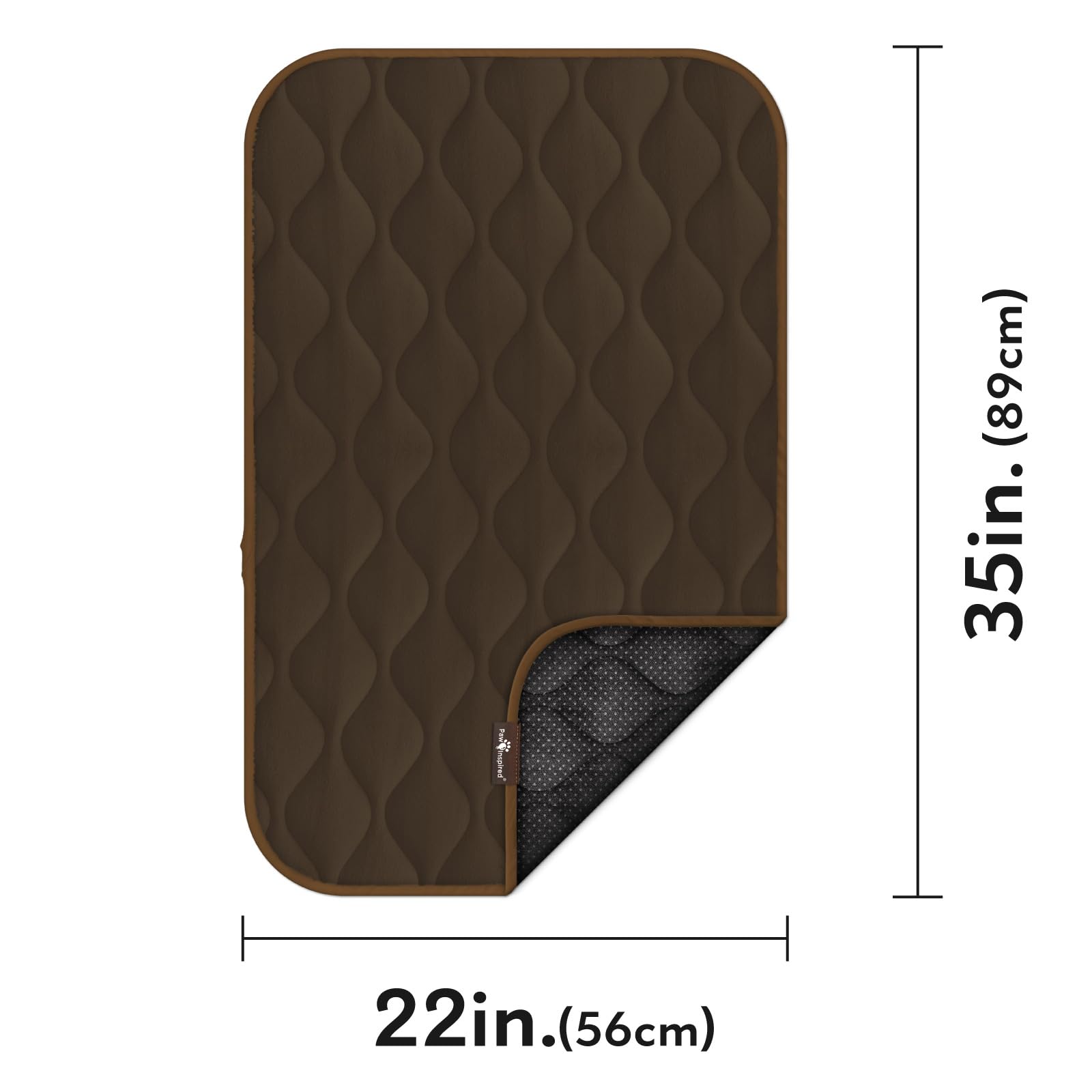 Paw Inspired crate mat waterproof bottom protects floors from accidents