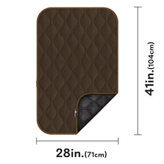 Paw Inspired crate mat with waterproof bottom protects floors.