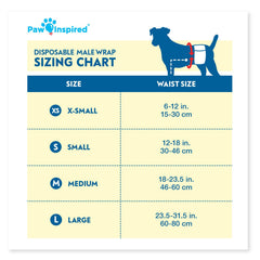 Paw Inspired disposable dog diaper with DrySpeed absorbs quickly.
