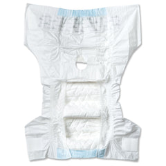 Paw Inspired dog diapers close-up with breathable bottom layer and secure fit.