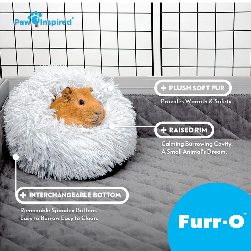 Paw Inspired Furr-O Burrowing Bed washable care design simplifies cleaning.