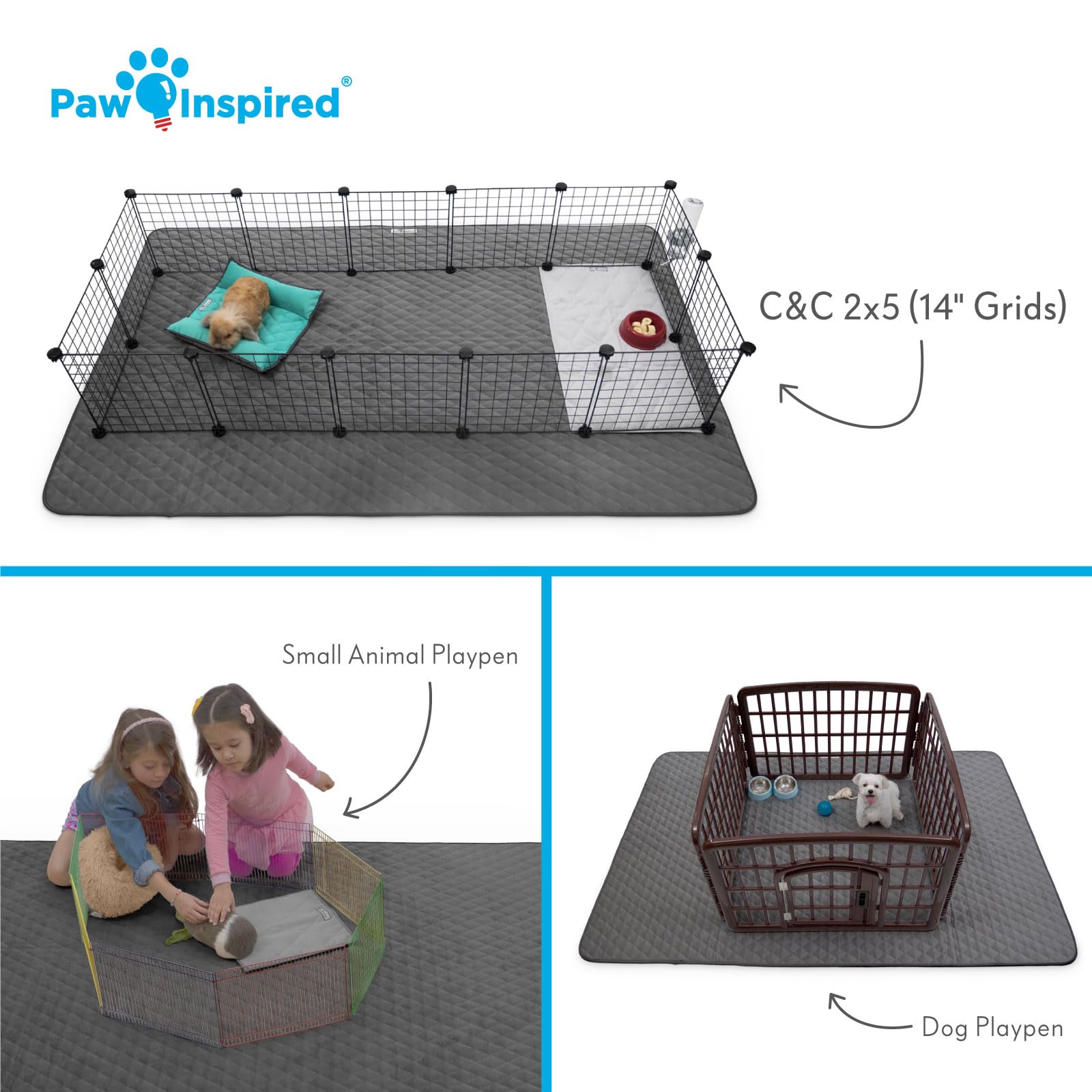 Paw Inspired moisture-wicking top layer helps keep surfaces drier.