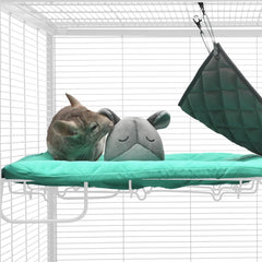 Paw Inspired Plush pet cuddle accessory gray durable design.