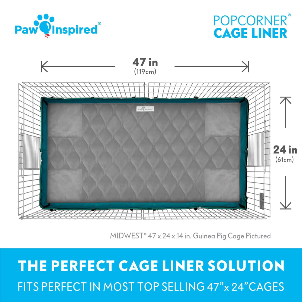 Paw Inspired reinforced corner boosters add absorption where spills happen.