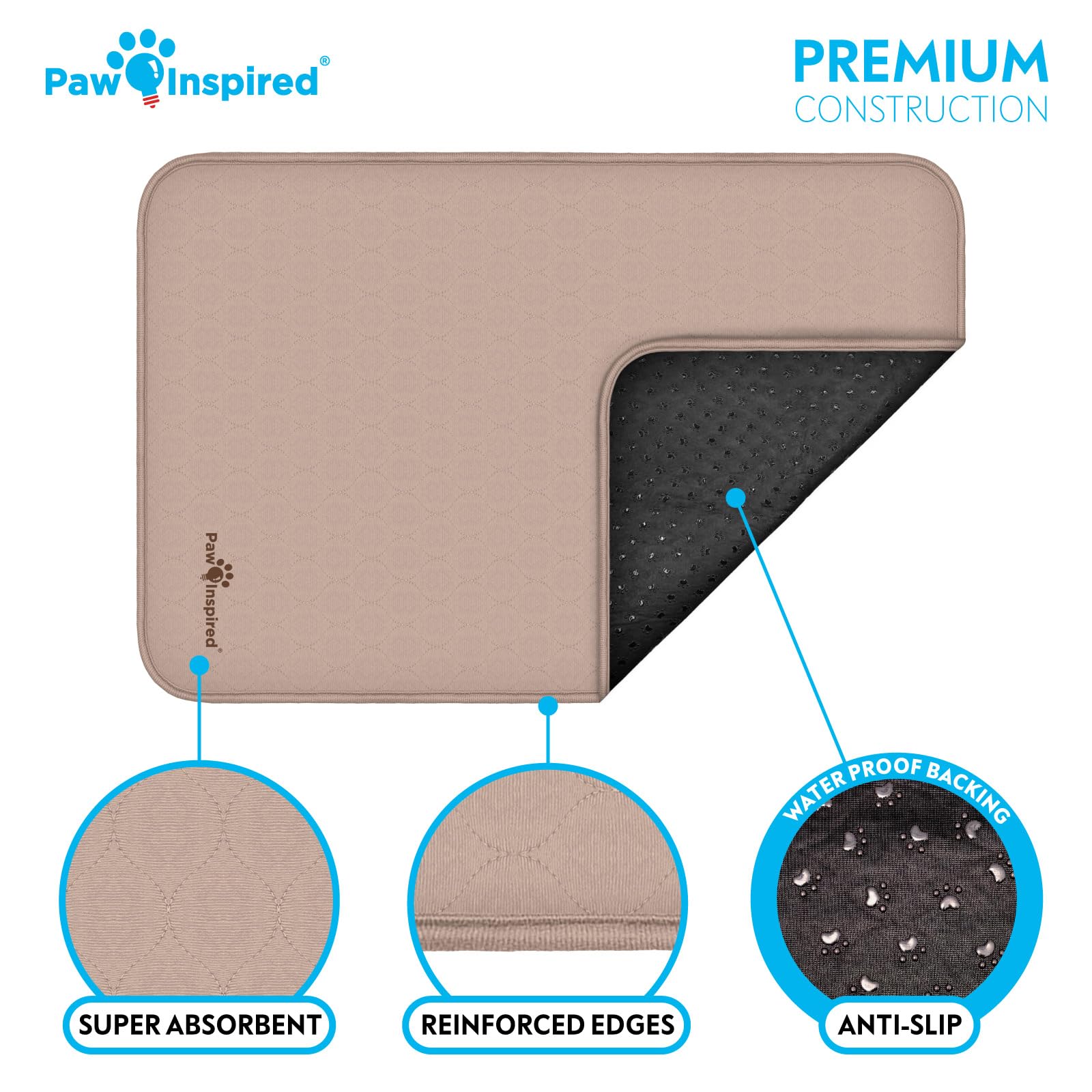 Paw Inspired reinforced edges provide extra protection and durability