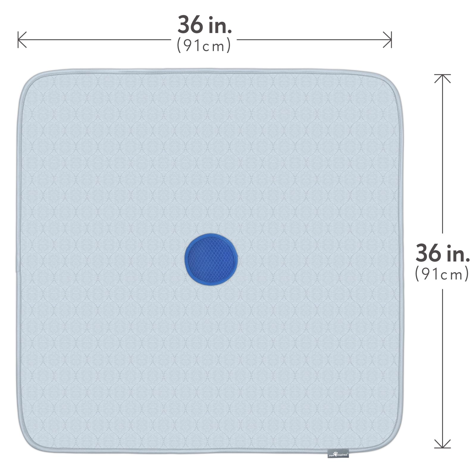 Paw Inspired Speed Spot 36x36 inch pad protects floors and simplifies cleaning.