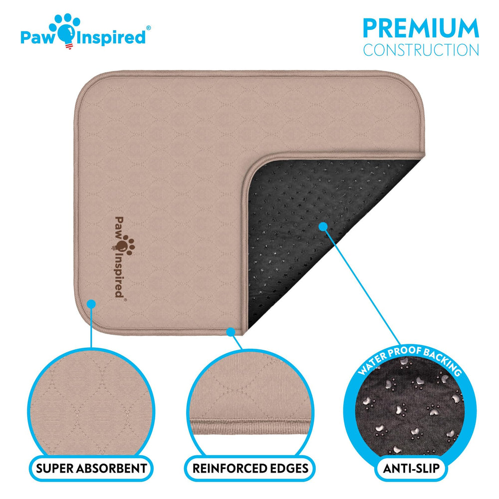 Paw Inspired machine-washable design withstands hundreds of washes