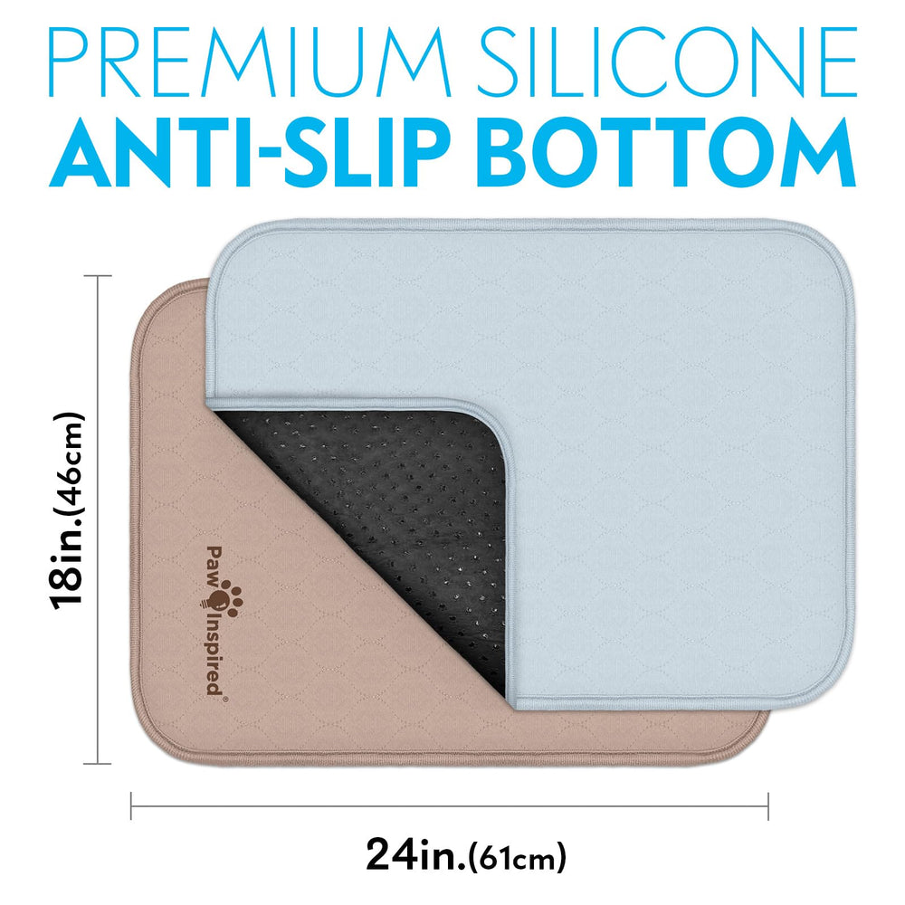 Paw Inspired non-slip bottom pad prevents shifting in crates