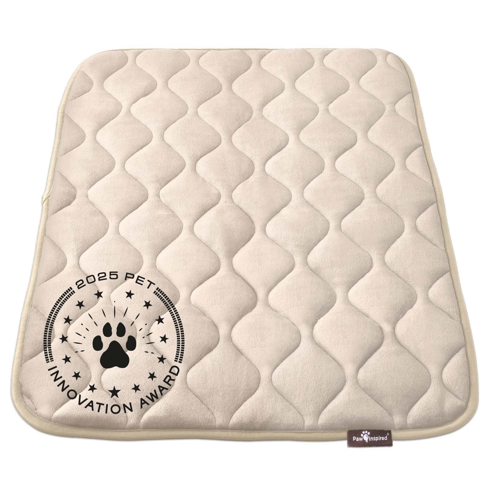 Paw Inspired crate mat with velvet top for cozy dog comfort