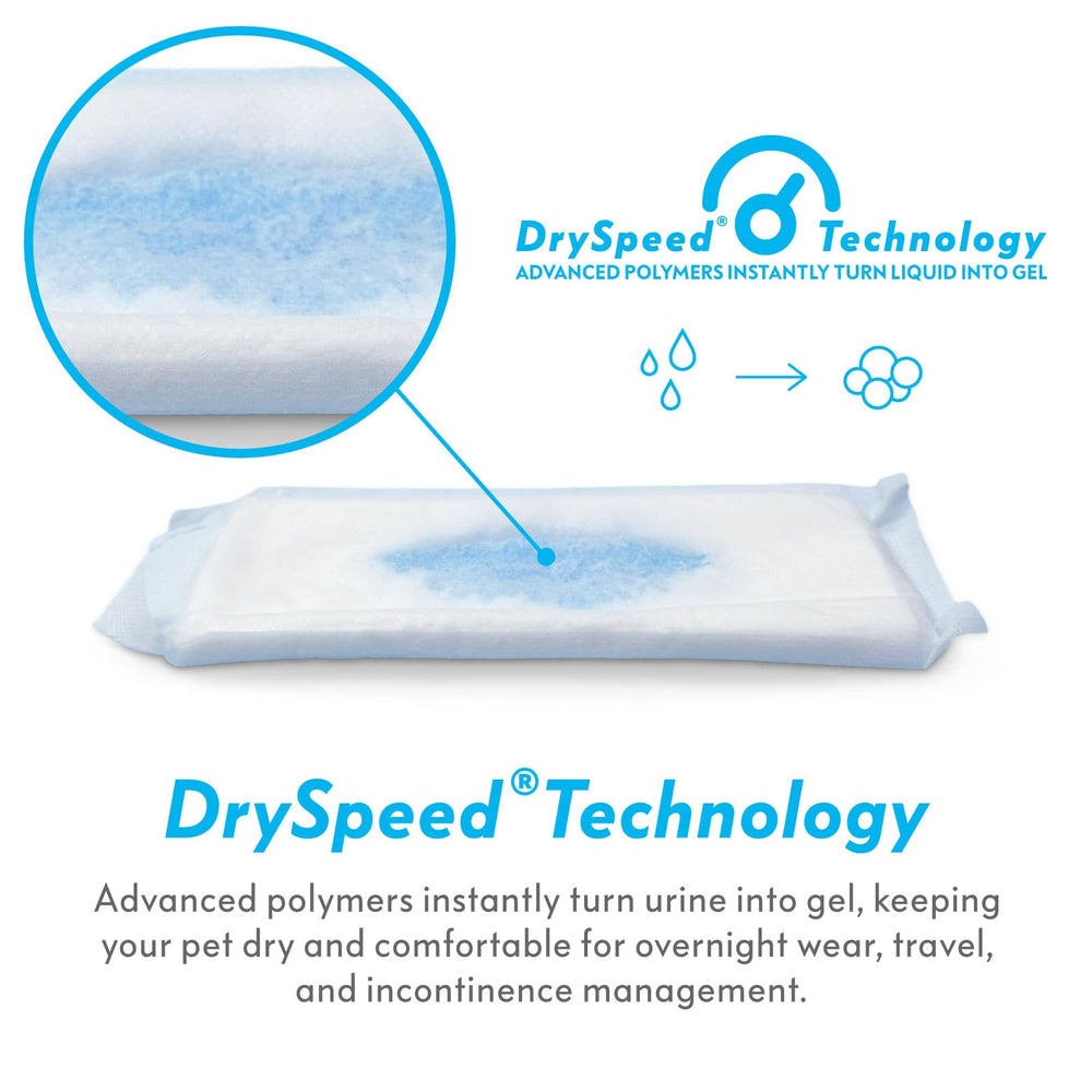 Paw Inspired booster works with washable diapers for reusable protection.