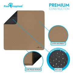 Paw Inspired pad shown in crate or playpen setup
