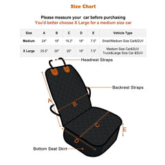 Paw Jamboree dog seat protector with anti-slip bottom for secure seating.
