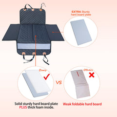 Paw Jamboree spacious 28x33 inch XL dog seat keeps room for a passenger.