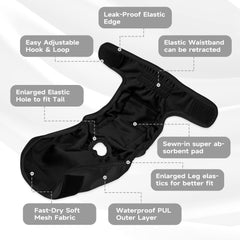 Paw Legend adjustable back snaps ensure a snug fit for small dogs.