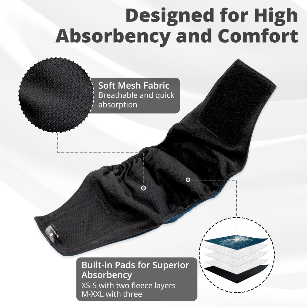 Paw Legend belly band machine washable for easy cleaning