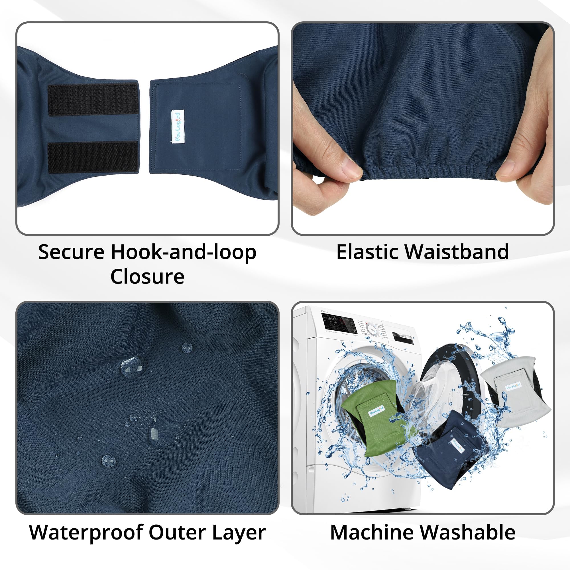 Paw Legend belly band sizing guide helps achieve accurate X-Large fit