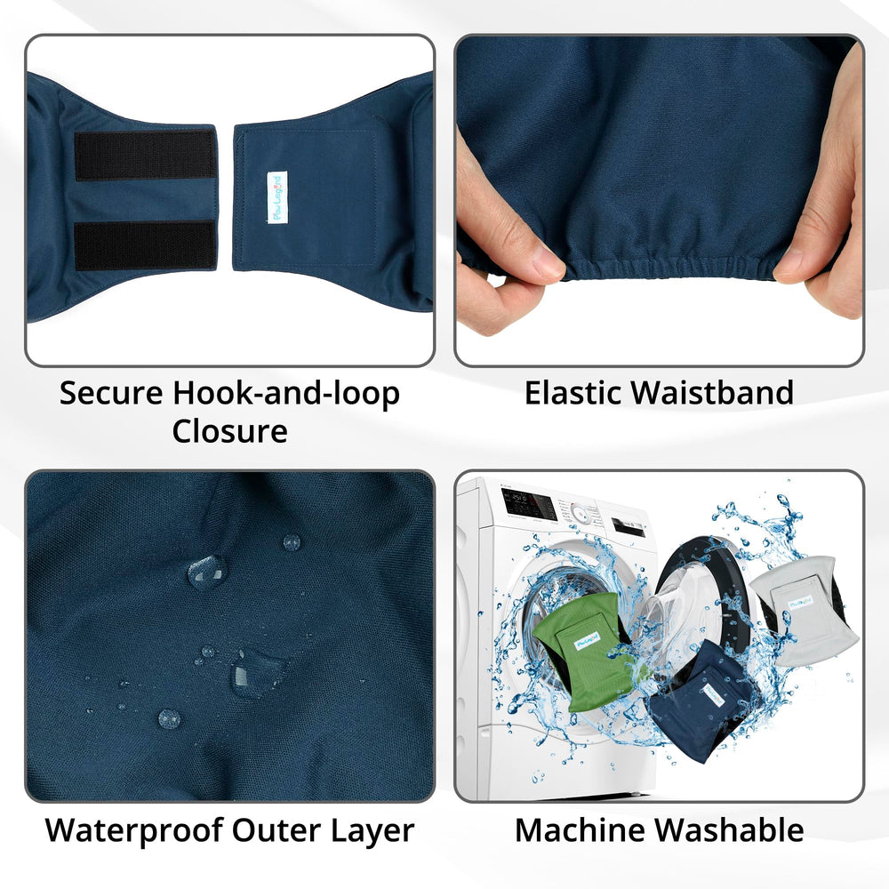 Paw Legend belly band sizing guide helps achieve accurate X-Large fit