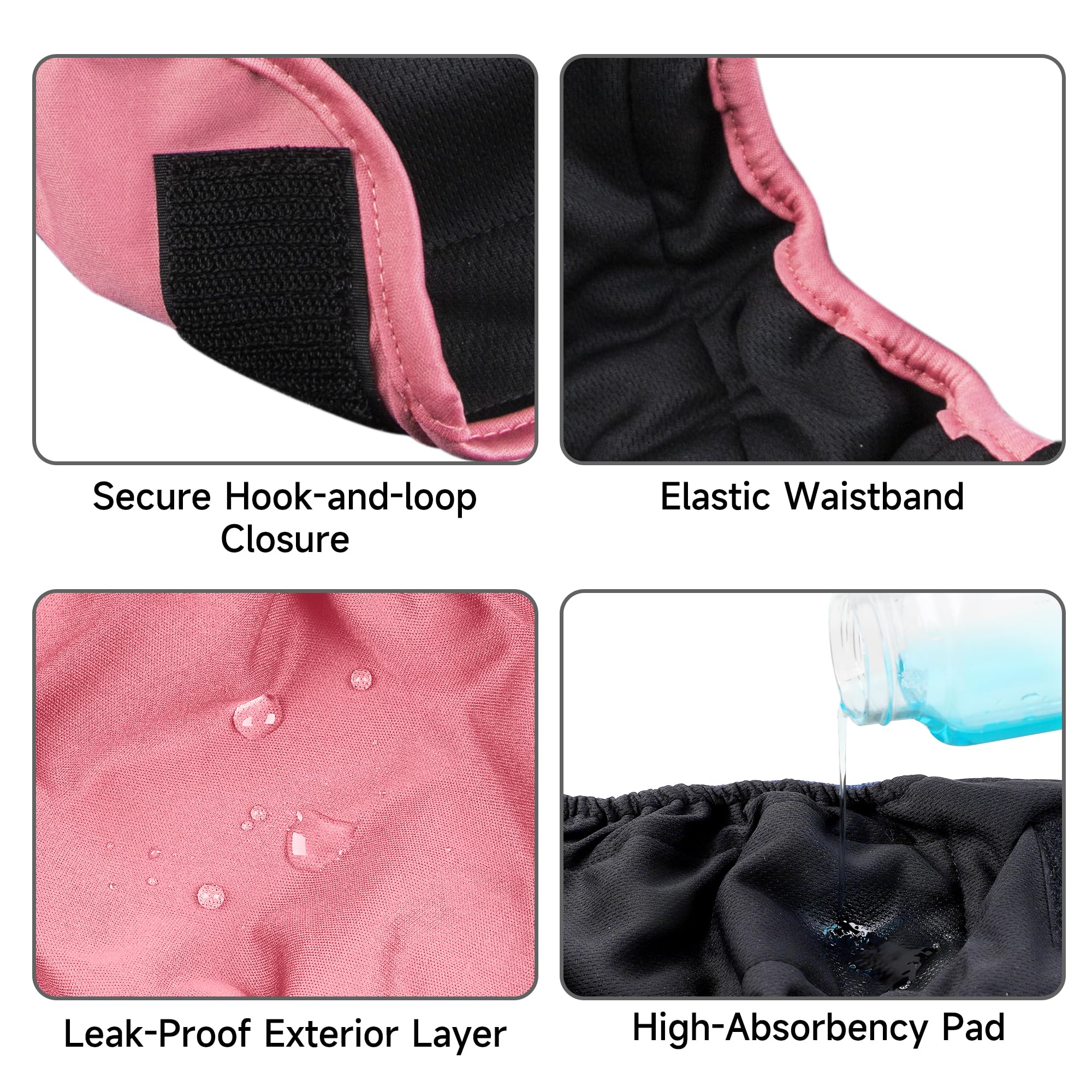 Paw Legend breathable waterproof diaper with secure closures for confident wear.