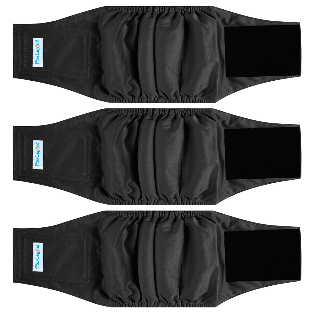 Paw Legend belly band close-up shows soft, absorbent fabric for comfort.