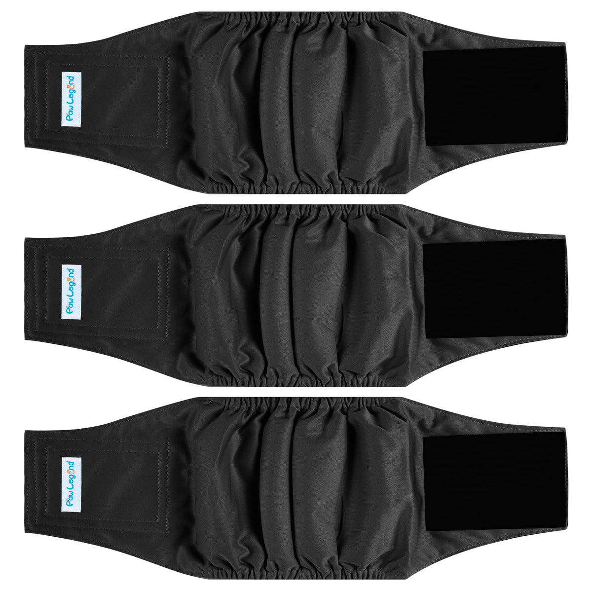 Paw Legend belly band close-up shows soft, absorbent fabric for comfort.