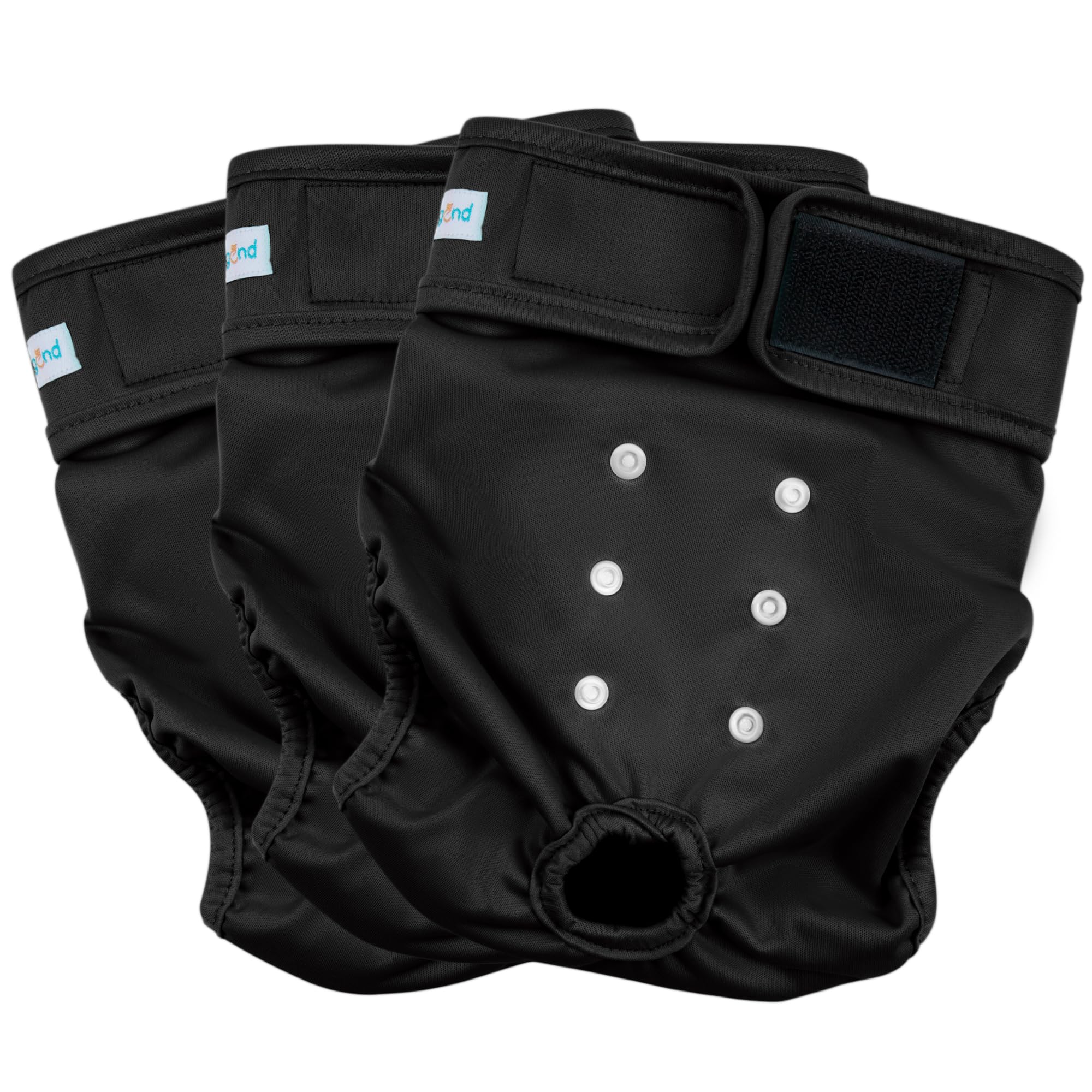 Paw Legend washable dog diapers pack 3 for small dogs with leak protection.