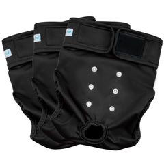 Paw Legend washable dog diapers pack 3 for small dogs with leak protection.