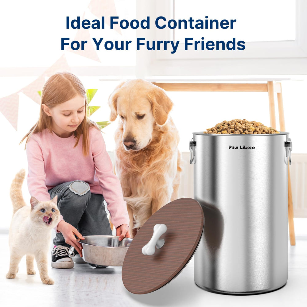 Paw Libero kitchen storage bin fits countertops and pantries neatly.
