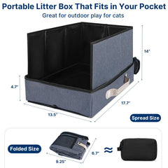 Spacious interior of the Paw Libero travel litter box for adult cats during travel