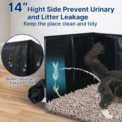 Paw Libero litter box featuring water-resistant fabric and reinforced bottom for road trips