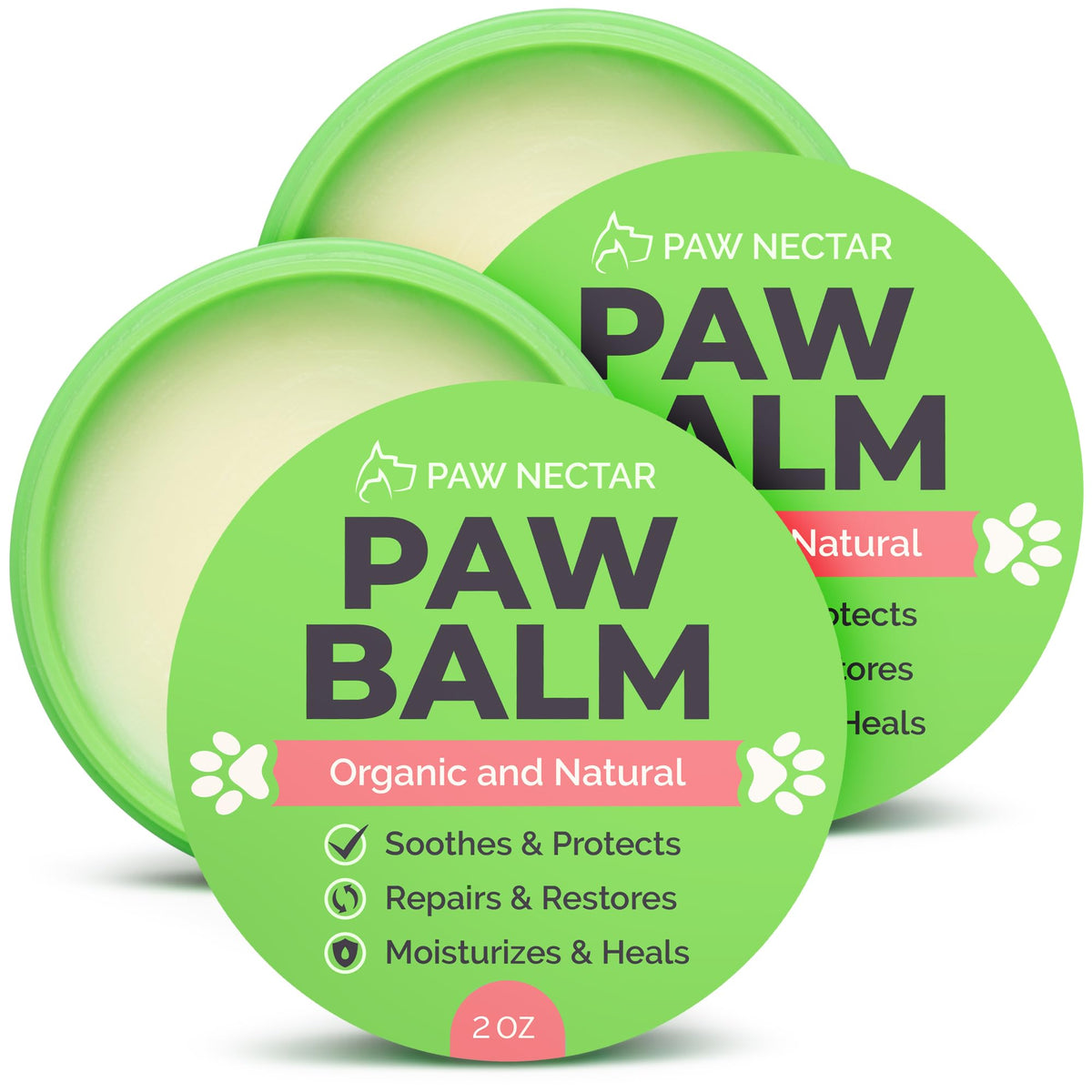 Paw Nectar natural paw balm pack protects dry paws