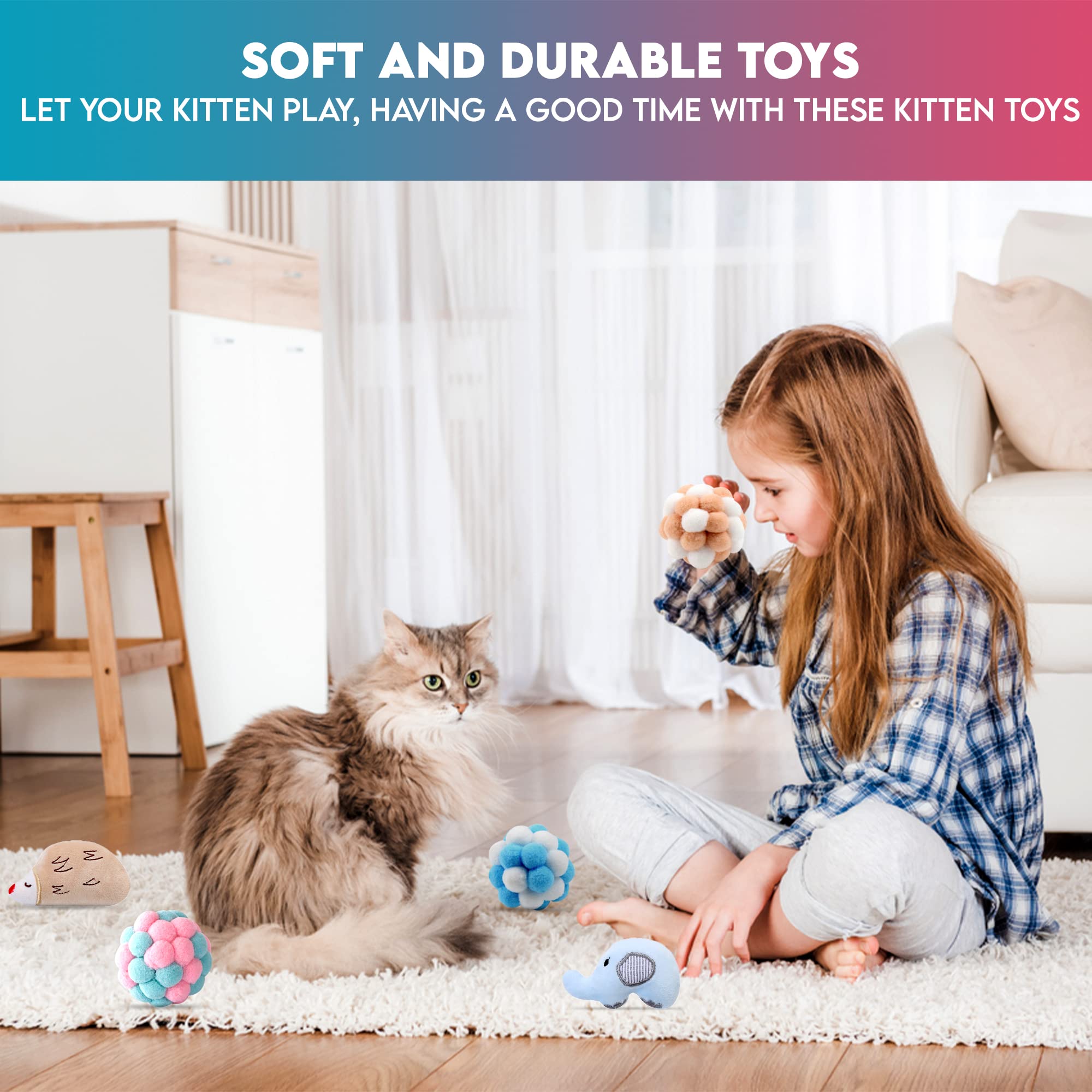 Paw Paw Babe enrichment set encourages daily play with diverse textures and shapes