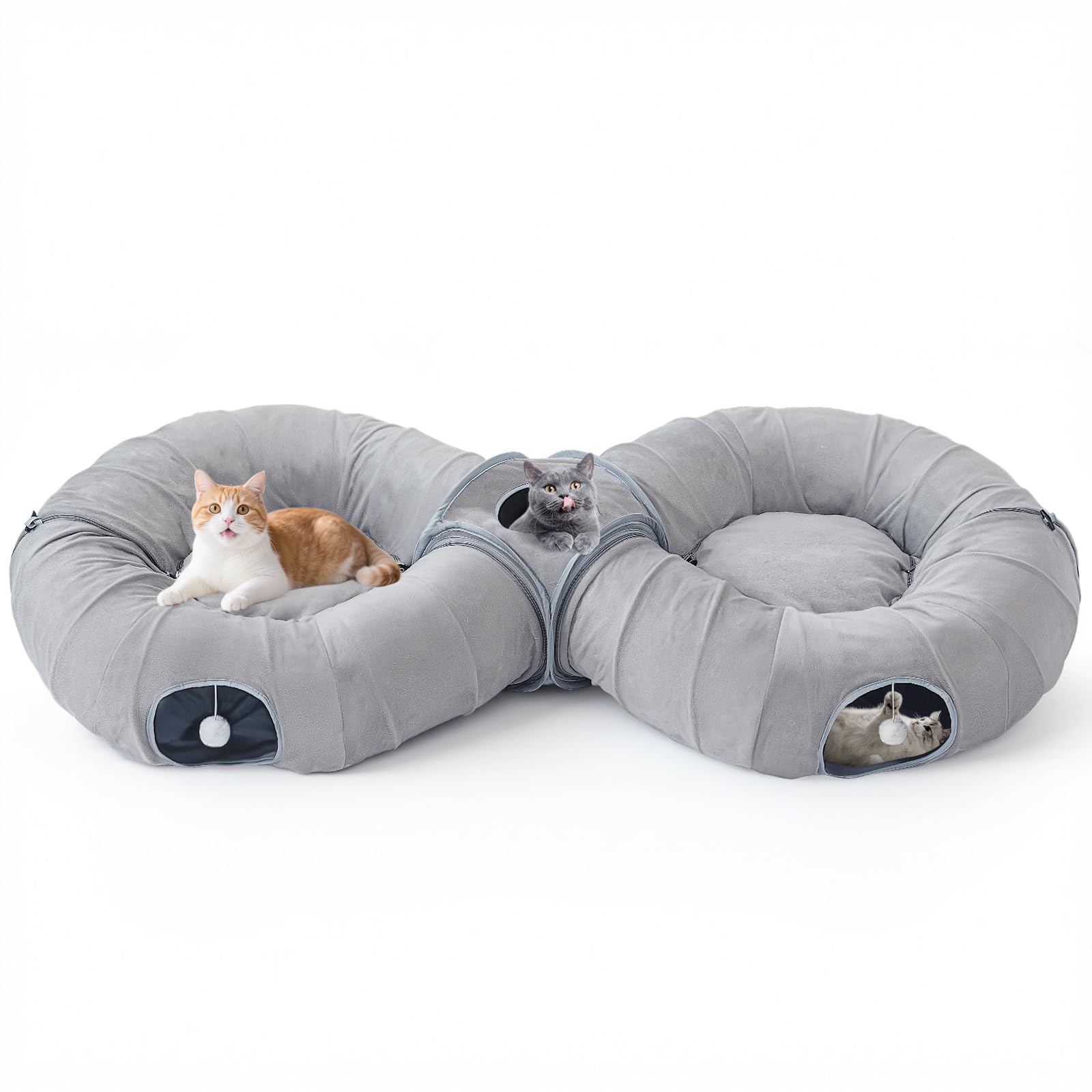 Pawaboo 2-in-1 cat tunnel bed outer section for spacious indoor play