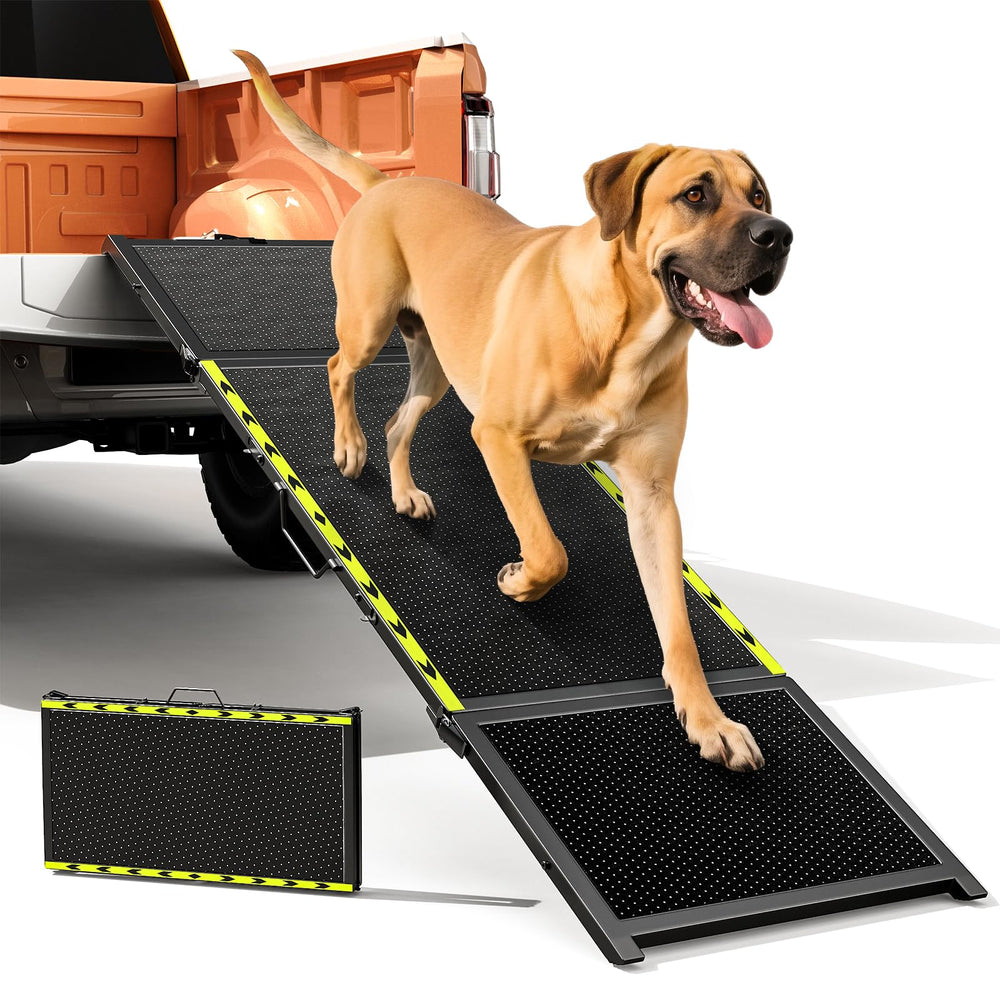 Pawaboo 74inch dog ramp for easy car access and gentle climbs