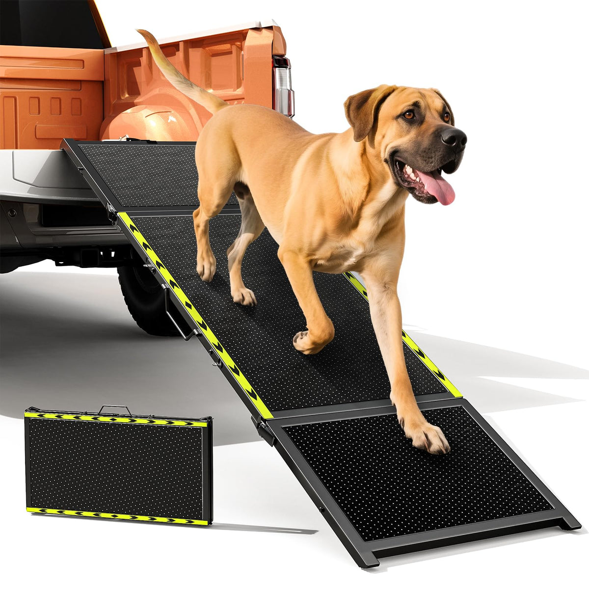 Pawaboo 74inch dog ramp for easy car access and gentle climbs