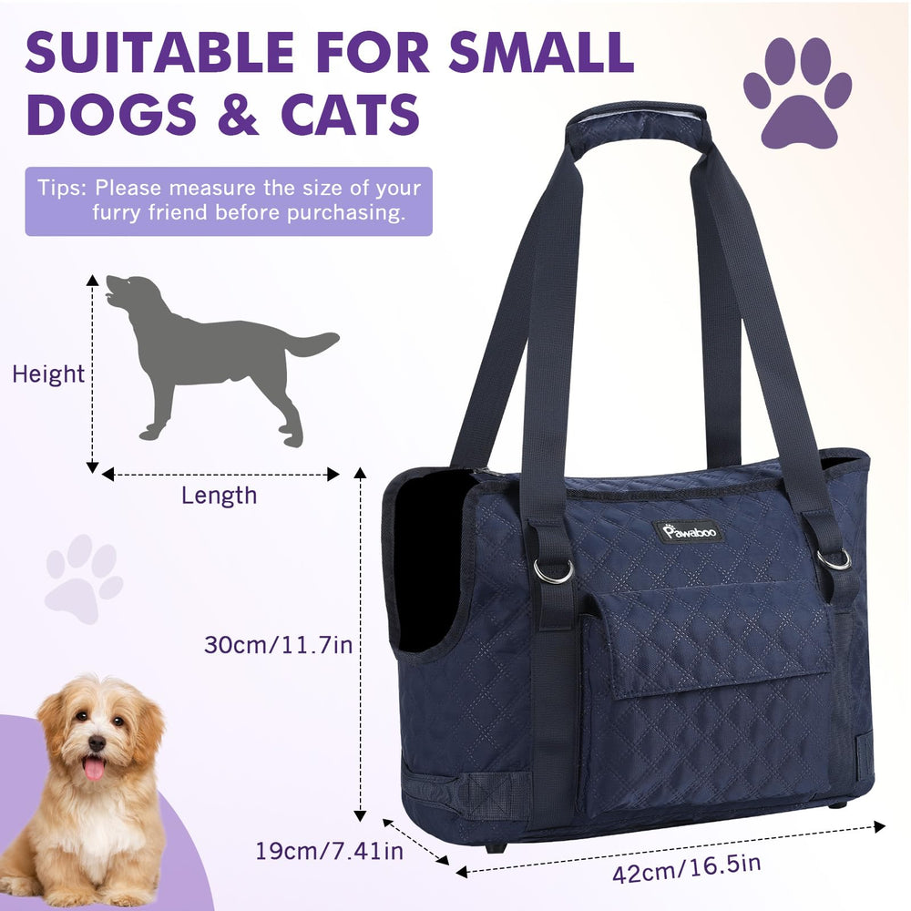 Pawaboo airline-approved dog travel bag designed for small pets up to 11 lbs.