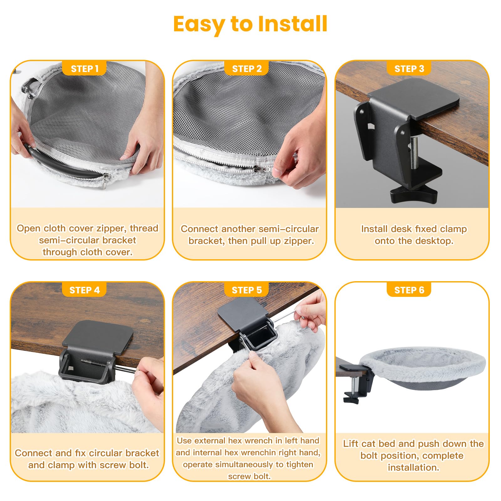 Pawaboo Easy setup requires no drilling, sturdy frame supports 40 lbs