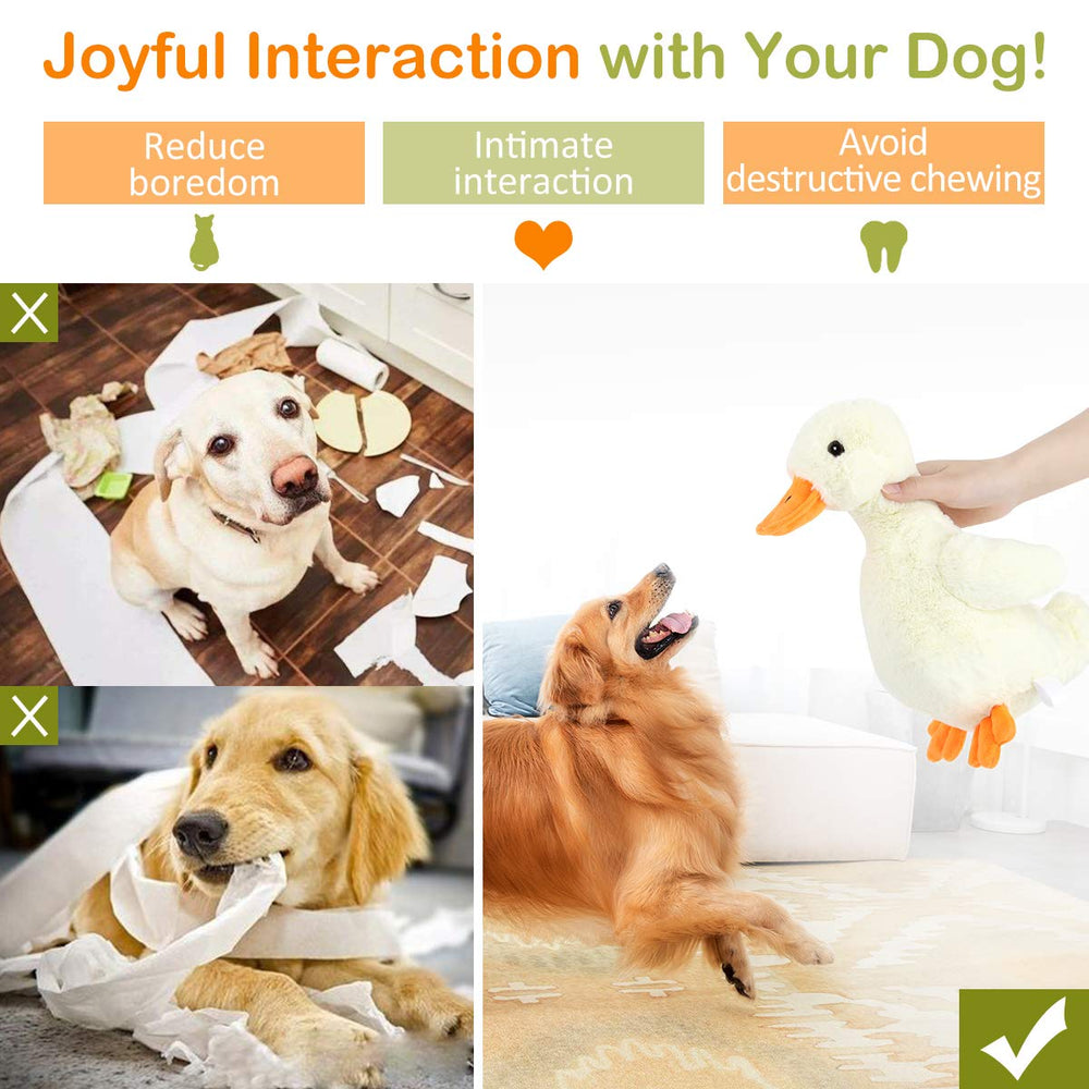 Pawaboo double-stitched seams resist rough play for longer toys