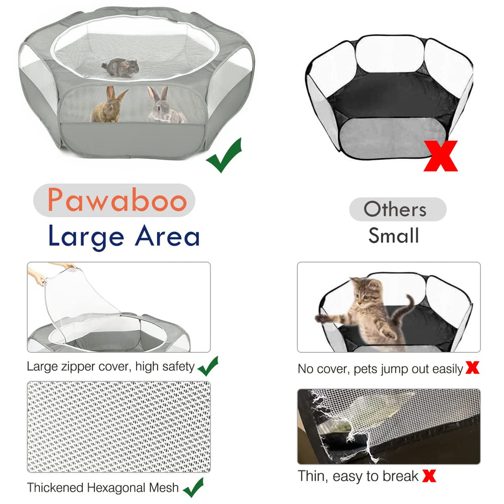 Pawaboo fold-out frame opens quickly for setup
