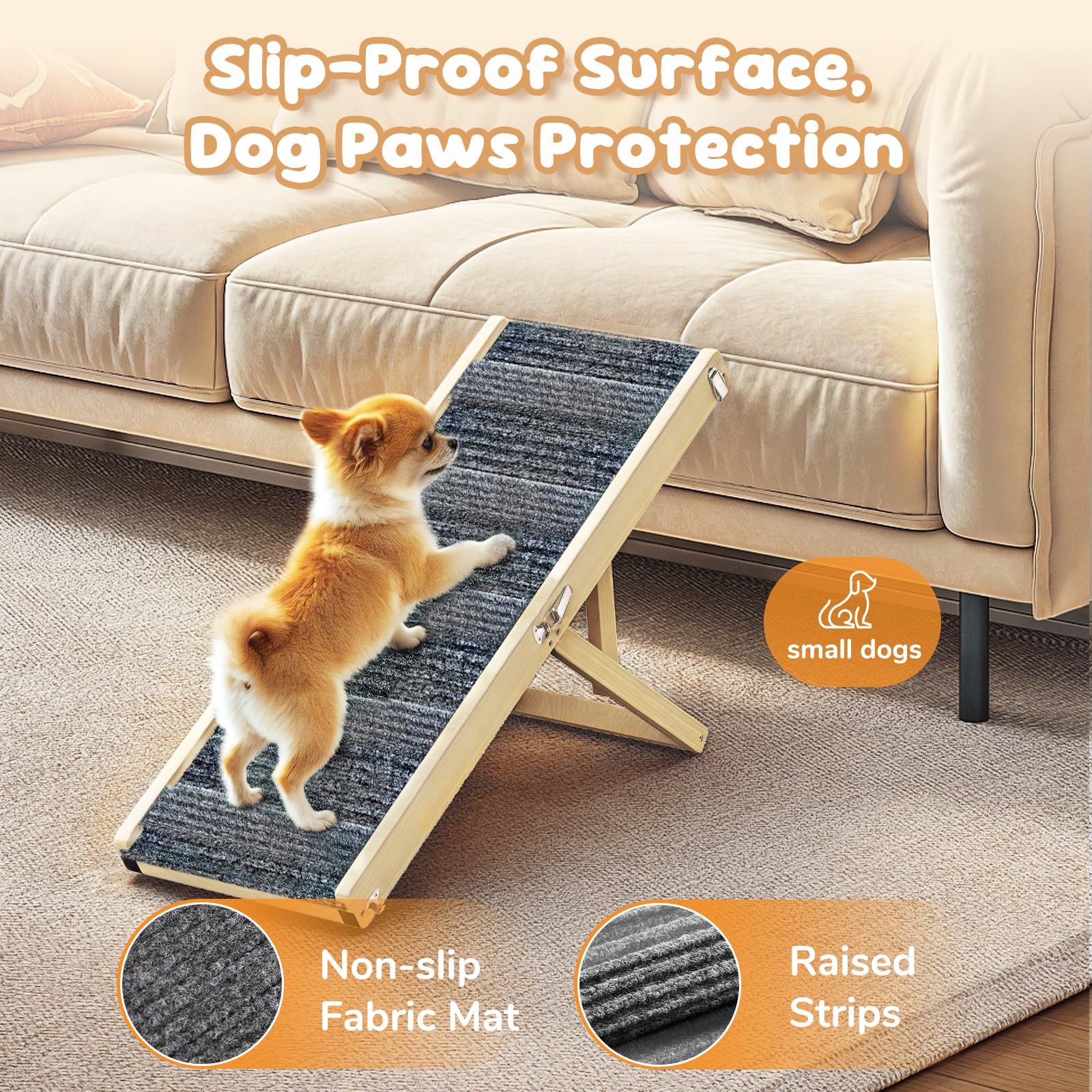 Pawaboo Portable ramp with carry handles for easy travel and setup.