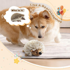 Pawaboo Hedgehog Toy 6x4x3 inch pack shown for dogs of all sizes