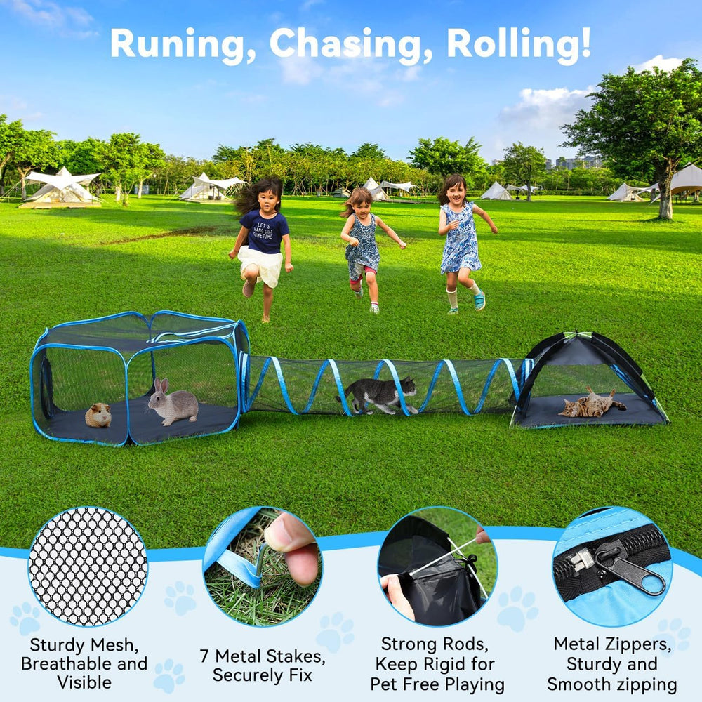Pawaboo outdoor cat enclosure carry bag simplifies transport and storage