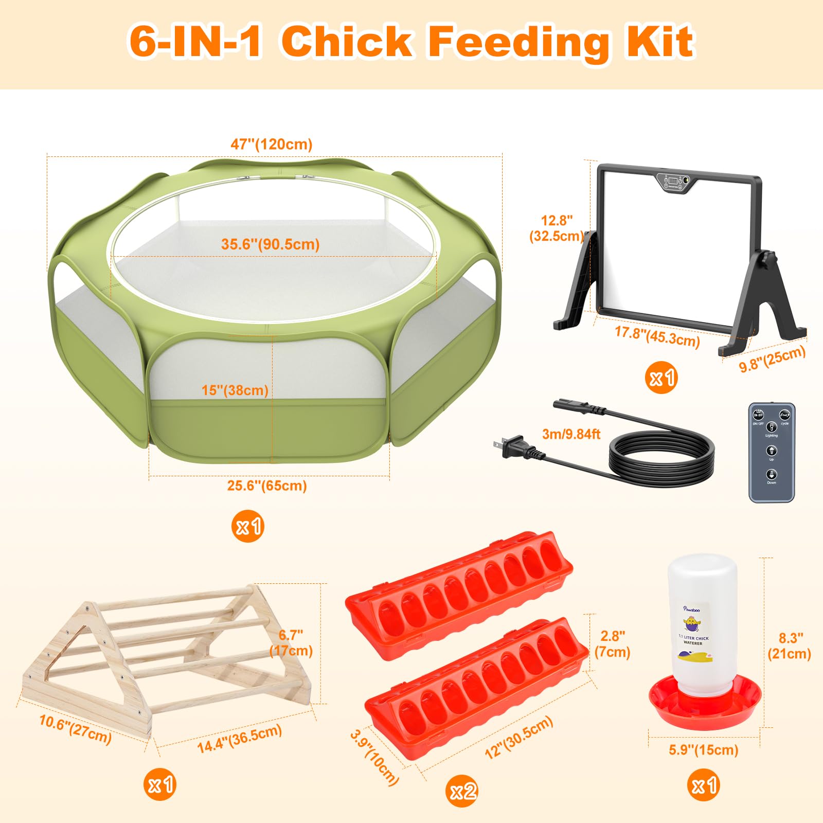 Pawaboo pet cage tent in a compact chick habitat