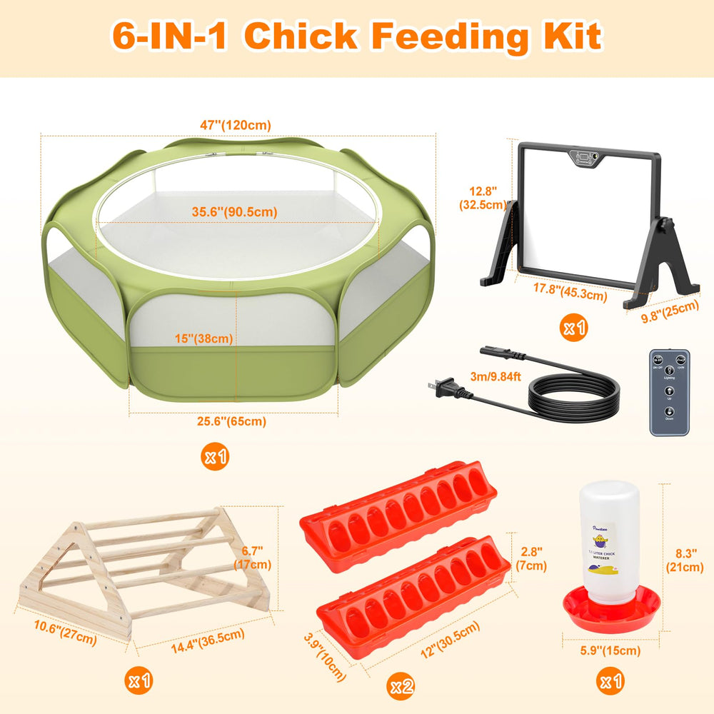 Pawaboo pet cage tent in a compact chick habitat