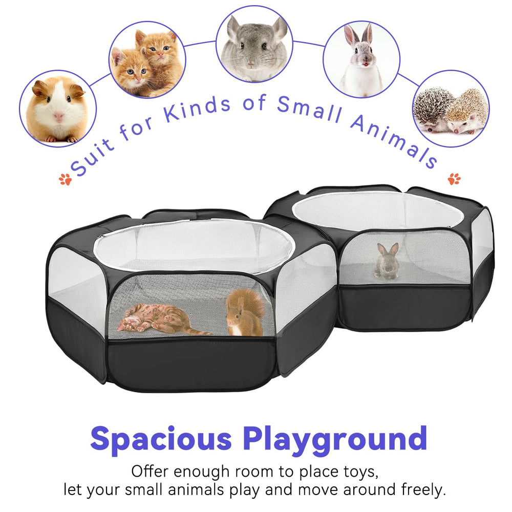 Pawaboo playpen includes ground pegs for secure outdoor setup.