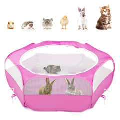 Pawaboo outdoor playpen with chick pen keeps chicks safe and contained.