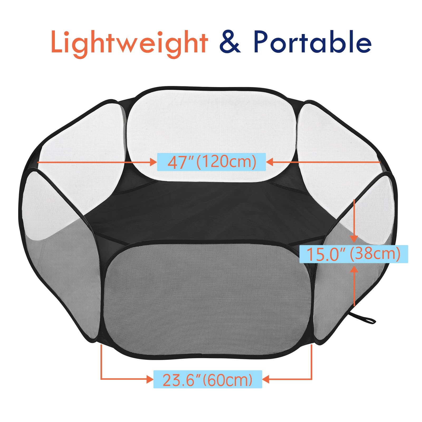 Pawaboo portable outdoor yard pen ideal for patios and yards.